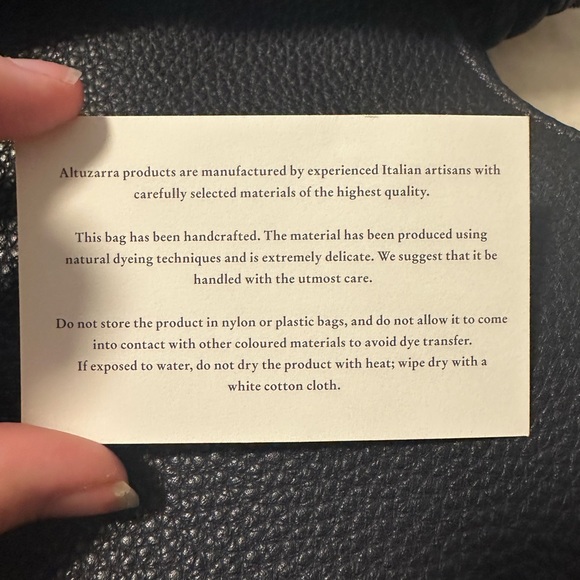 Altuzarra Navy Leather giahianda Bag - Picture 6 of 10